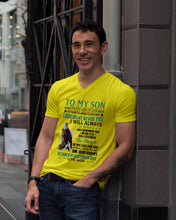 Load image into Gallery viewer, Look Right Beside You Eagle Mom Gift For Son Guys V-Neck