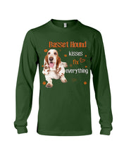 Load image into Gallery viewer, Basset Hound Kisses Fix Everything Gift For Dog Lovers Unisex Long Sleeve