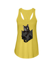 Load image into Gallery viewer, Cat In Your Front Pocket Perfect Gift For Friends Who Loves Cat Ladies Flowy Tank