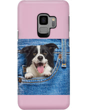 Load image into Gallery viewer, Border Collie In Denim Pocket Gift For Dog Lovers Phone case