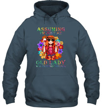 Load image into Gallery viewer, I Am Just An Old Lady Was Your First Mistake Hippie Hoodie