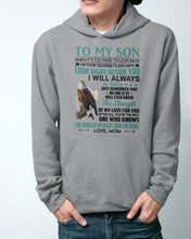 Load image into Gallery viewer, Look Right Beside You Eagle Mom Gift For Son Hoodie