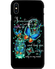 Load image into Gallery viewer, Butterfly Close My Eyes And Hug You Gift For Women Phone case