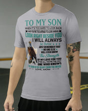 Load image into Gallery viewer, Look Right Beside You Eagle Mom Gift For Son Guys Tee