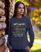 Load image into Gallery viewer, I Am A Librarian Not A Magician Custom Design Gifts Sweatshirt