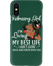 Load image into Gallery viewer, Betty Boop February Girl Living My Best Life Birthday Meaningful Gift Phone case