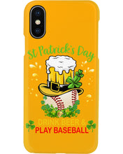 Load image into Gallery viewer, Baseball Drink Beer Day St Patrick's Day Gift For Baseball Lovers Phone case