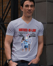 Load image into Gallery viewer, Daughter In Law's Best Friend Son's Best Partner In Crime Gift For Mom In Law Guys V-Neck