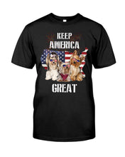 Load image into Gallery viewer, Keep America Great Yorkshire Terrier Gift For Dog Lovers Guys Tee