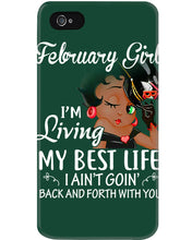 Load image into Gallery viewer, Betty Boop February Girl Living My Best Life Birthday Meaningful Gift Phone case