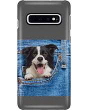 Load image into Gallery viewer, Border Collie In Denim Pocket Gift For Dog Lovers Phone case