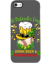 Load image into Gallery viewer, Baseball Drink Beer Day St Patrick's Day Gift For Baseball Lovers Phone case