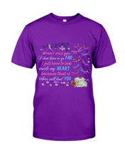 Load image into Gallery viewer, Butterflies When I Miss You I Just Have To Look Inside My Heart Gift For Lover Guys Tee