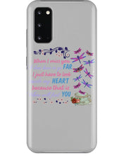 Load image into Gallery viewer, Butterflies When I Miss You I Just Have To Look Inside My Heart Gift For Lover Phone case