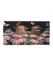 Load image into Gallery viewer, Gift For Dog LoversChesapeake Bay Retriever With Peonies Cloth Face Mask