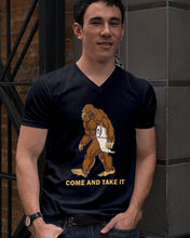 Load image into Gallery viewer, Bigfoot Come And Take It Simple Custom Design Guys V-Neck