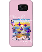 Load image into Gallery viewer, Butterfly Sunset On Beach Those We Love Don't Go Away Gift For Lover Phone case