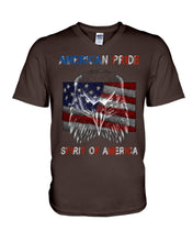 Load image into Gallery viewer, Eagle American Pride Spirit Of America Gift For American People Guys V-Neck