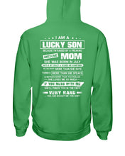 Load image into Gallery viewer, Gift For Son Who Raised By A Freaking Awesome July Mom She's A Bit Crazy Hoodie