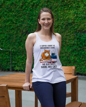 Load image into Gallery viewer, Cute Phone Case Gift For Books And Cats Lovers A Woman Cannot Be Quarantined Alone Ladies Flowy Tank