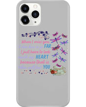Load image into Gallery viewer, Butterflies When I Miss You I Just Have To Look Inside My Heart Gift For Lover Phone case