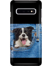 Load image into Gallery viewer, Border Collie In Denim Pocket Gift For Dog Lovers Phone case