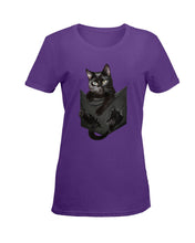 Load image into Gallery viewer, Cat In Your Front Pocket Perfect Gift For Friends Who Loves Cat Ladies Tee