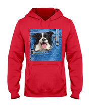 Load image into Gallery viewer, Border Collie In Denim Pocket Gift For Dog Lovers Hoodie