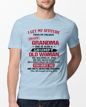 Load image into Gallery viewer, I Get My Attitude From My Freakin' Awesome Grandma Who Was Born In April Guys Tee