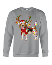 Load image into Gallery viewer, Beagle Gorgeous Reindeer Xmas Lights Gift For Dog Lovers Sweatshirt