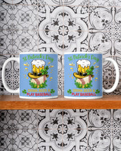Load image into Gallery viewer, Baseball Drink Beer Day St Patrick's Day Gift For Baseball Lovers Mug