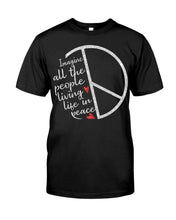 Load image into Gallery viewer, Image All The People Living Life In Peace Custom Design For Friends Guys Tee