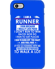 Load image into Gallery viewer, I Am A Runner I Run Because I Really Like Food Custom Design Phone case