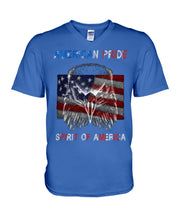 Load image into Gallery viewer, Eagle American Pride Spirit Of America Gift For American People Guys V-Neck