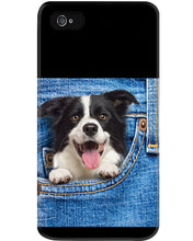 Load image into Gallery viewer, Border Collie In Denim Pocket Gift For Dog Lovers Phone case