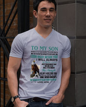 Load image into Gallery viewer, Look Right Beside You Eagle Mom Gift For Son Guys V-Neck