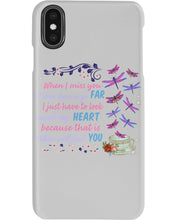 Load image into Gallery viewer, Butterflies When I Miss You I Just Have To Look Inside My Heart Gift For Lover Phone case