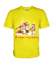 Load image into Gallery viewer, Cats We Wish You A Merry Christmas Gift For Cat Lovers Guys V-Neck