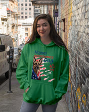 Load image into Gallery viewer, German Shepherd Happy Independence Day 4th Of July Gift For Dog Lovers Hoodie