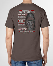 Load image into Gallery viewer, I Was Born In October My Life My Choices My Mistakes My Lessons Guys V-Neck