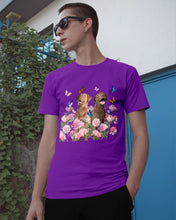 Load image into Gallery viewer, Gift For Dog LoversChesapeake Bay Retriever With Peonies Guys Tee