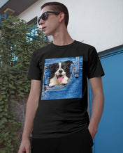 Load image into Gallery viewer, Border Collie In Denim Pocket Gift For Dog Lovers Guys Tee