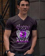 Load image into Gallery viewer, I Used To Be Her Angel Now She’s Mine Gift For Mommy Girl’s Guys V-Neck
