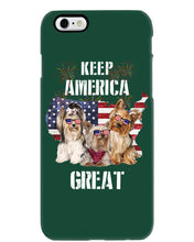 Load image into Gallery viewer, Keep America Great Yorkshire Terrier Gift For Dog Lovers Phone case