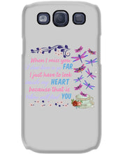Load image into Gallery viewer, Butterflies When I Miss You I Just Have To Look Inside My Heart Gift For Lover Phone case