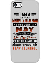 Load image into Gallery viewer, I'm A Grumpy Old Man I Was Born In May With My Heart Phone case
