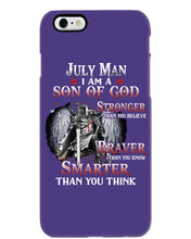 Load image into Gallery viewer, July Man Son Of God Birthday Meaningful Gift For Men Phone case