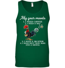 Load image into Gallery viewer, I Need Coffee A Nap A Vacation Duct Tape Hope And A Showel Unisex Tank Top
