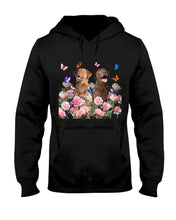 Load image into Gallery viewer, Gift For Dog LoversChesapeake Bay Retriever With Peonies Hoodie