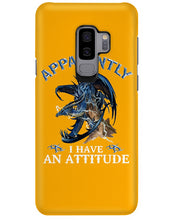 Load image into Gallery viewer, Apparently I Have An Attitude Blue Dragon Phone case